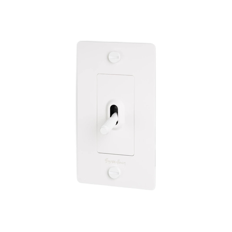 1G Toggle Switch / Logo, White