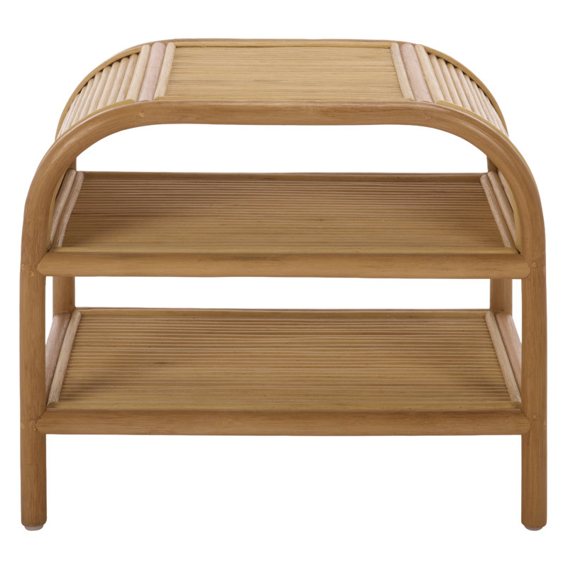 Kimura 2 Shelf Rattan Nightstnd