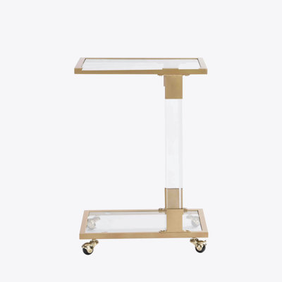 Side Table, Sofa Table, C Shape Square Table