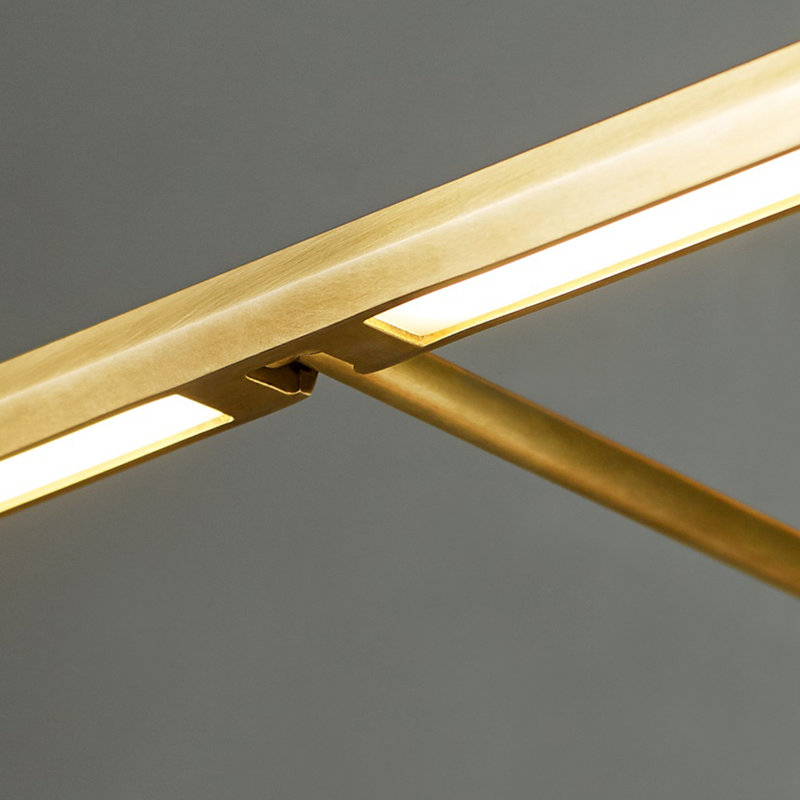 Plural Dimmable LED Wall Mounted Picture Light, Natural Brass