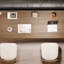 Bureau d'écriture rectangulaire en bois massif brun noisette-117867028