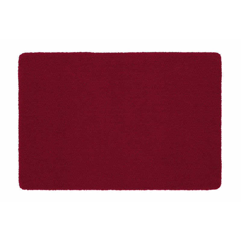 Non-Slip Bath Rug, 60cm W x 90cm L, Red