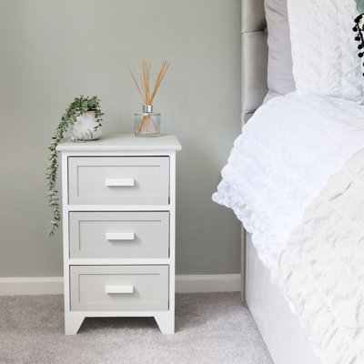 27cm W Solid Wood Bedside Table