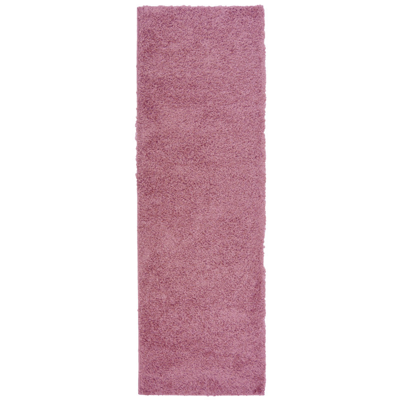 Tamalia Solid Colour Shag Area Rug, Rectangle 67 x 200cm
