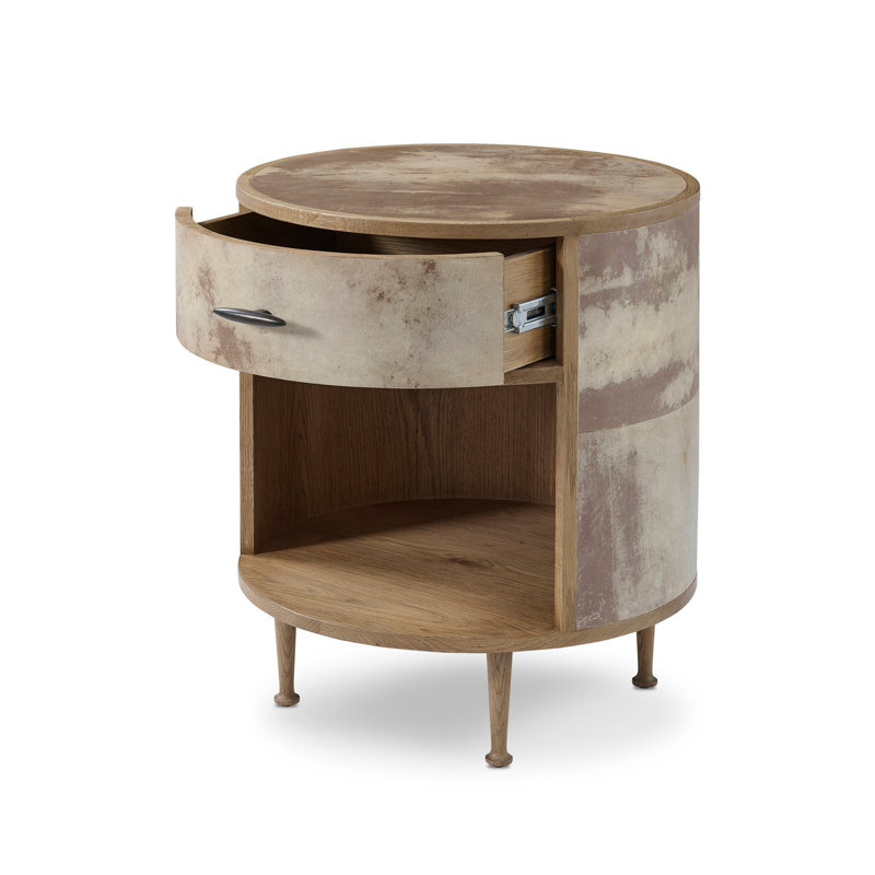 1 - Drawer Solid Wood Nightstand