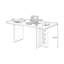 Bureau rectangulaire en bois massif brun + noir-107397914