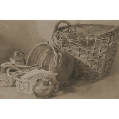 DeWint's Basket Still Life II by Peter Dewint - Wrapped Canvas Print