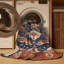 Tapis brun lavable à la machine-737195183
