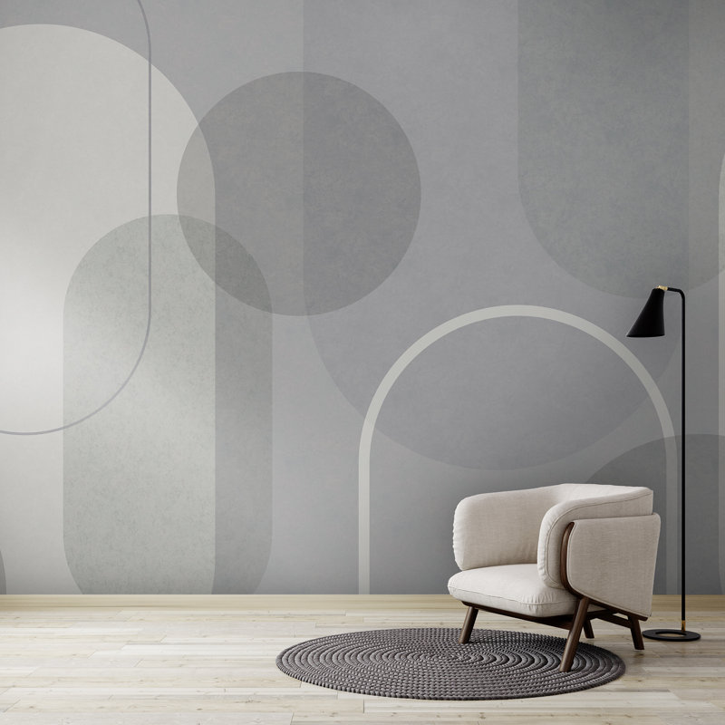 Superfresco Easy Arched Geometric Muted Colours Print To Order Mural, Blue