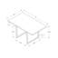 Contemporary Grey Laminate Dining Table-1674022261