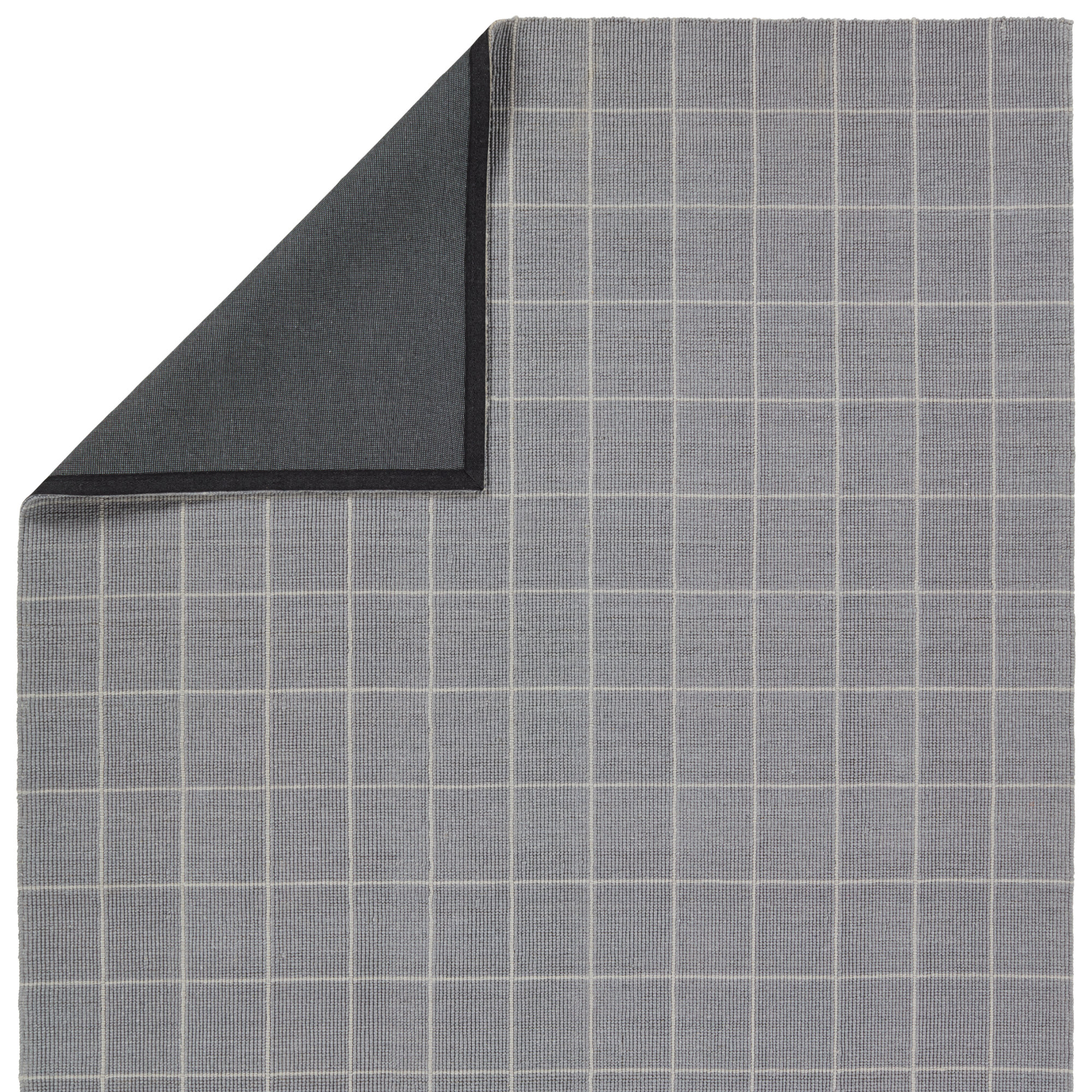Handmade Silver/Gray Rug, Rectangle 5' x 8'