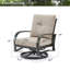 Fauteuil pivotant avec coussins Sunbrella