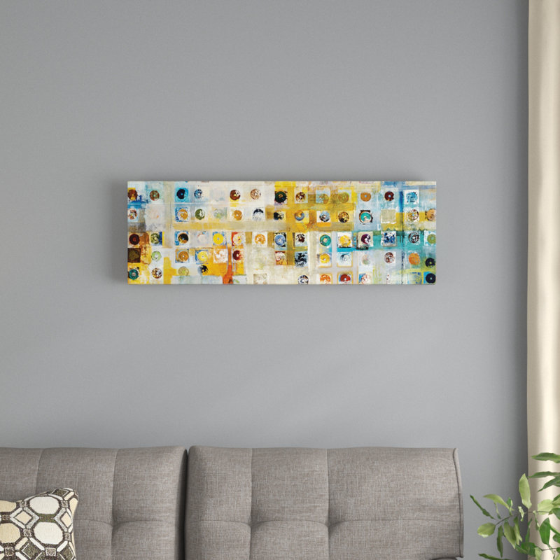 « continuum », reproduction sur toile, H 12 po x l 36 po x P 1,5 po, Toile avec cadre noir