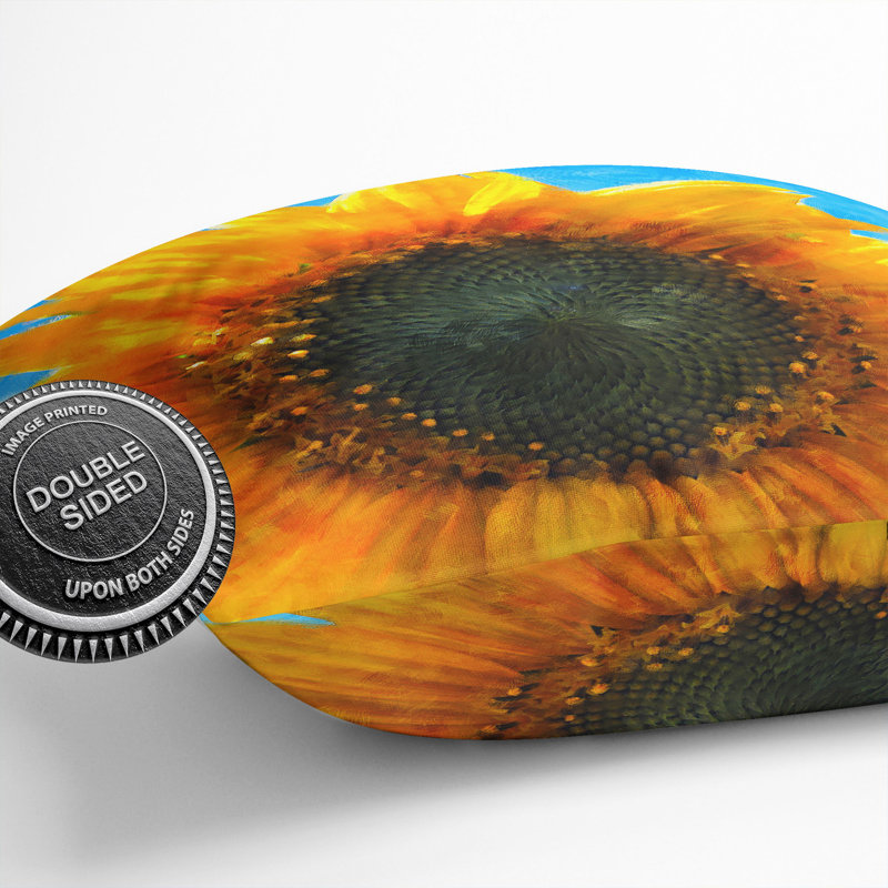 Sunflower Vol.4 Square Throw Cushion, 55cm H x 55cm W x 20cm D