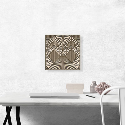 " Brown Design On Tan "