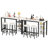 Elegis 2 - Person Four Leg Dining Set-1344284870-1344284864-1344284865