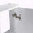 12-inch Wall-Mounted Bathroom Wall Cabinet with Soft-Close Doors and Floating Design, Glossy White