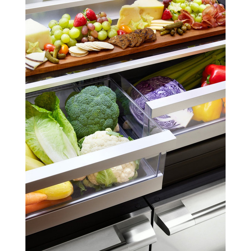 48" Built-in Transitional French Door Refrigerator