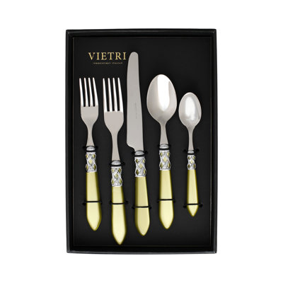 VIETRI Aladdin Stainless Steel Flatware Set - Service for 4