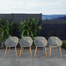 Luitwin Wood Premium All-Weather Wicker Outdoor Dining Armchair