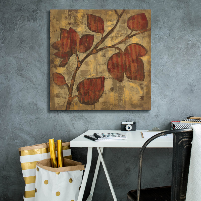  «Bold Branches 1» par Silvia Vassileva, art mural sur toile, 26 po x 26 po, H 26 po x l 26 po