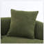 Canapé-causeuse avec tissu en chenille grain de bois, canapé en éponge haute densité vert forêt, canapé compact sans assemblage pour petits espaces et appartements, capacité de 300 lb-1631190445
