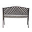 Banc en fonte d'aluminium antique pour l'extérieur