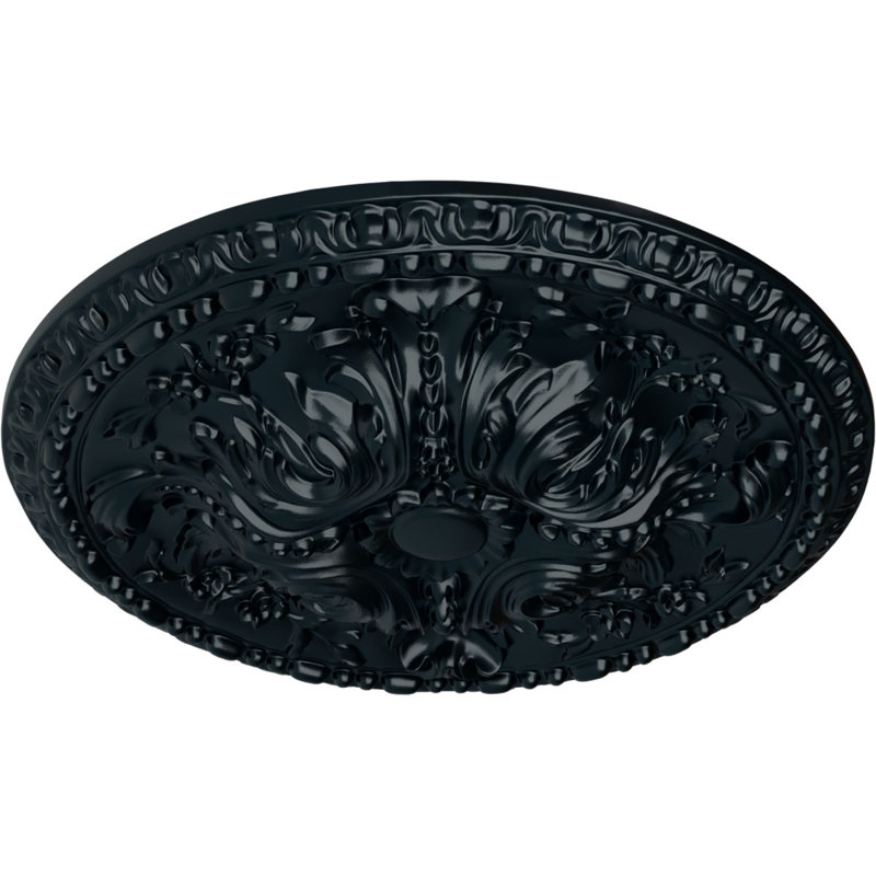 Médaillon de plafond 19 5/8 "x P 3/4" P Amelia (convient aux auvents jusqu'à 2 3/8 "), Belladone