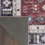 Tapis performance rouge / beige / bleu tissé à la machine Korey-568074591