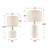 Mathel Cream Ceramic Table Lamp-1063638406