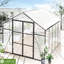 Serre en polycarbonate de 8 pi x 10 pi pour les jardins et les arrière-cours - Cadre en aluminium robuste, toutes saisons, bloc, spacieux, facile à assembler, drainage extérieur robuste, abri, abri