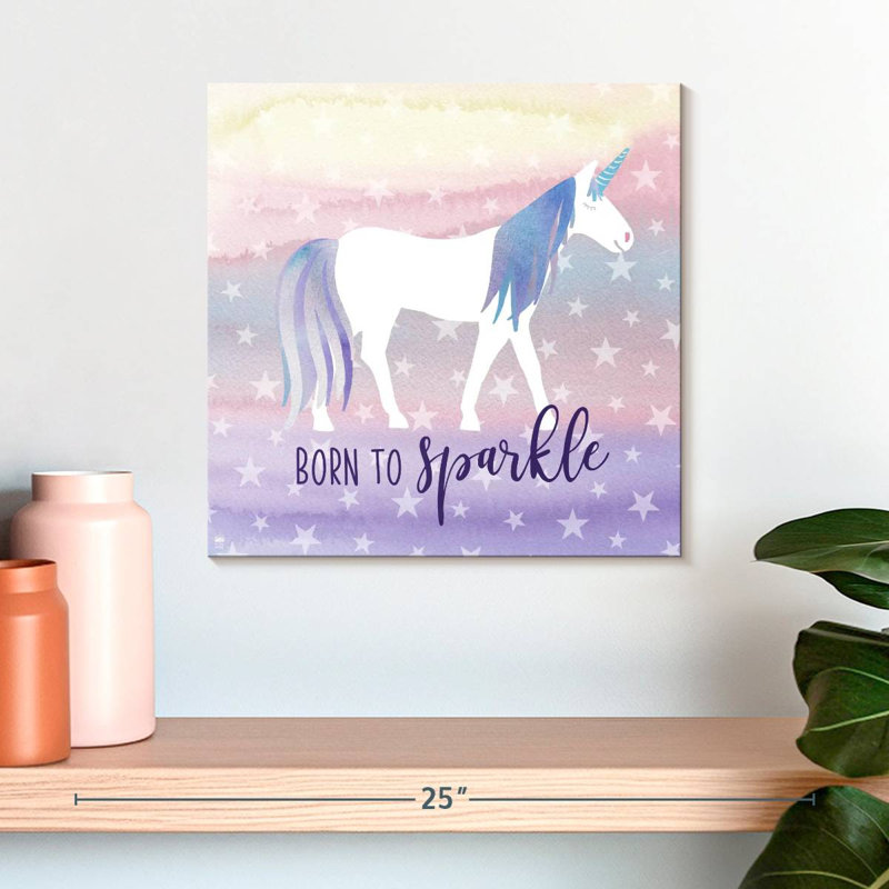Licorne magique scintillante, H 16 po x l 16 po