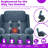 Power Lift Recliner Chair with Electric Heat, Vibration Massage Remote Control, USB Port and Storage Pockets-1848970150