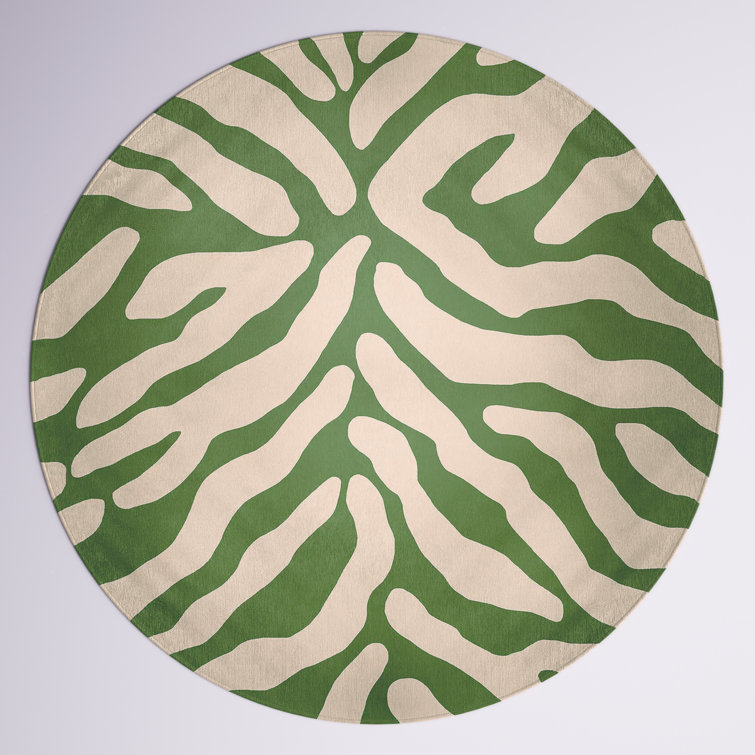 Cervin Chenille Animal Print Indoor Rug