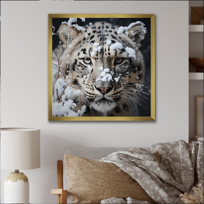 Tigre blanc en hiver IV - impression