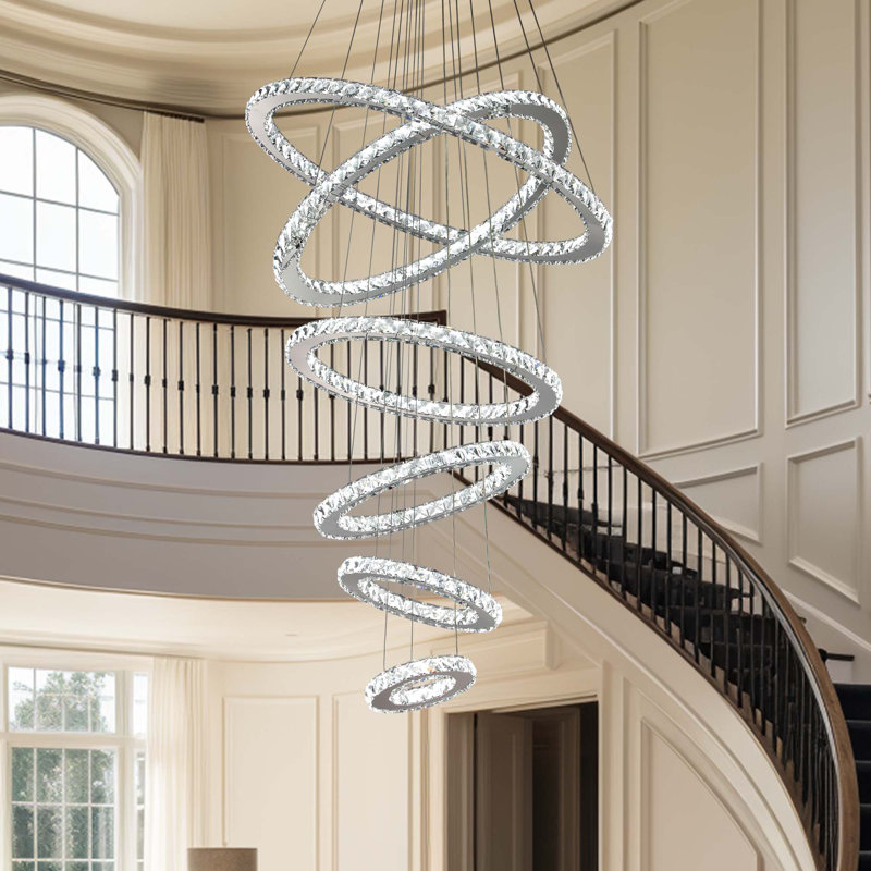 Tyese 6 - Light Led Tiered Chandelier
