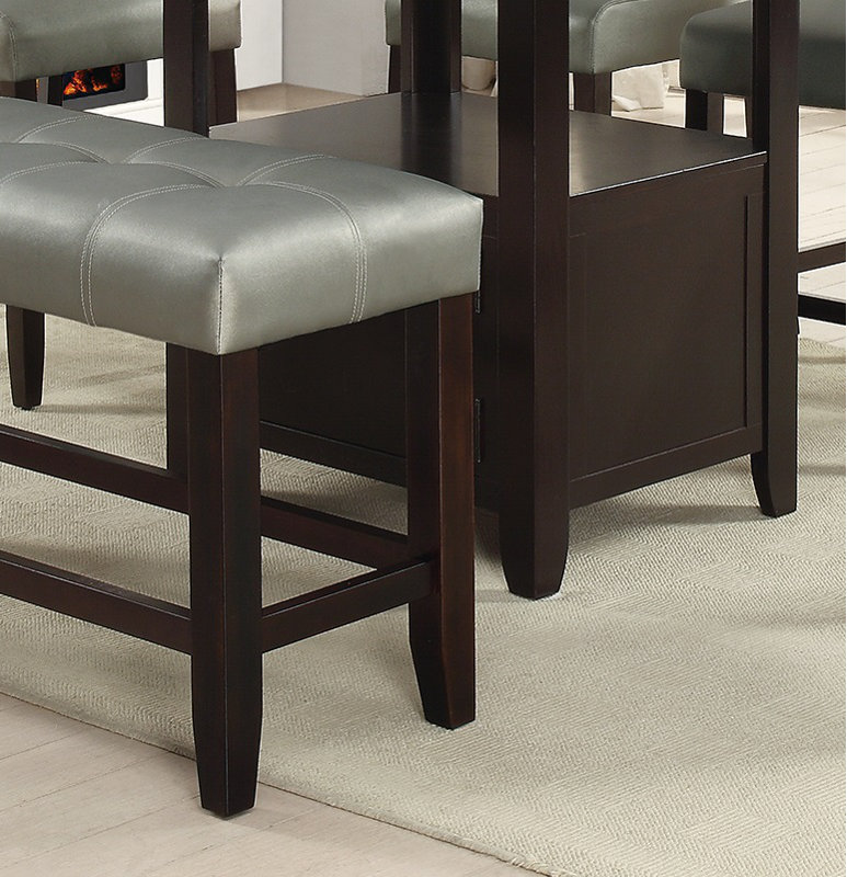 Table de salle à manger à hauteur de comptoir L 60 po x l 40 po x H 36 po, 36" H x 60" W x 40" D