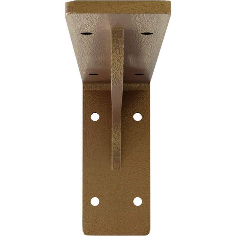 Embrey Steel Bracket, 4.75" H x 2" W x 10" D, Hammered Gold