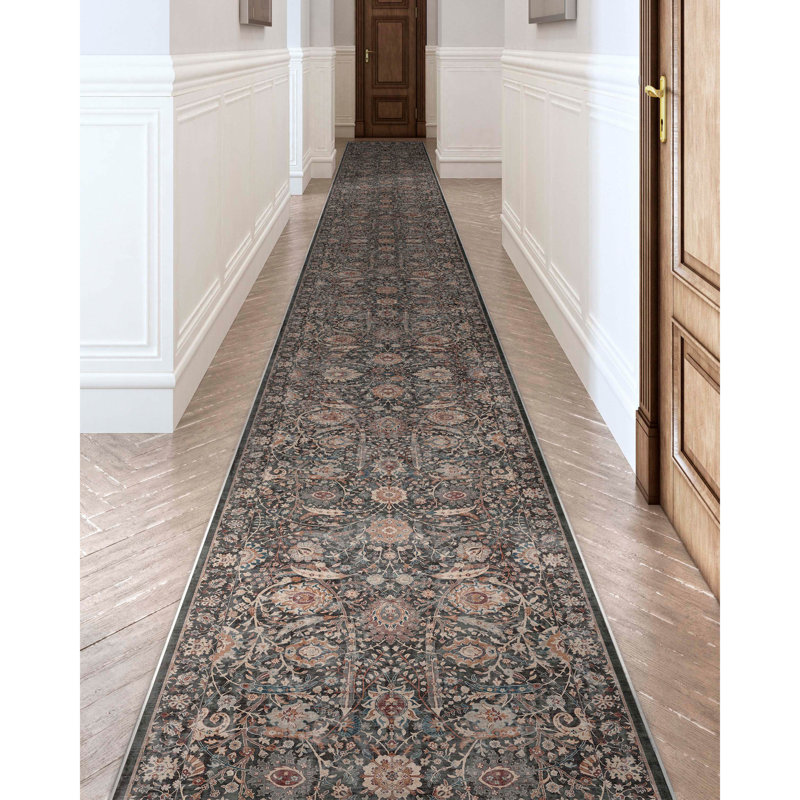 Tapis d'escalier Asha Liana, Tapis de couloir 2 pi 3 po x 25 pi