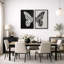 Art mural noir et blanc, images murales neutres modernes, impression sur toile encadrée 2 pièces, 16 x 24 x 2, 24 x 36 x 2-91069217-91069218