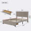 Lit plateforme tapissier avec rangement-85165984