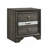 Grey 3-Drawer Nightstand