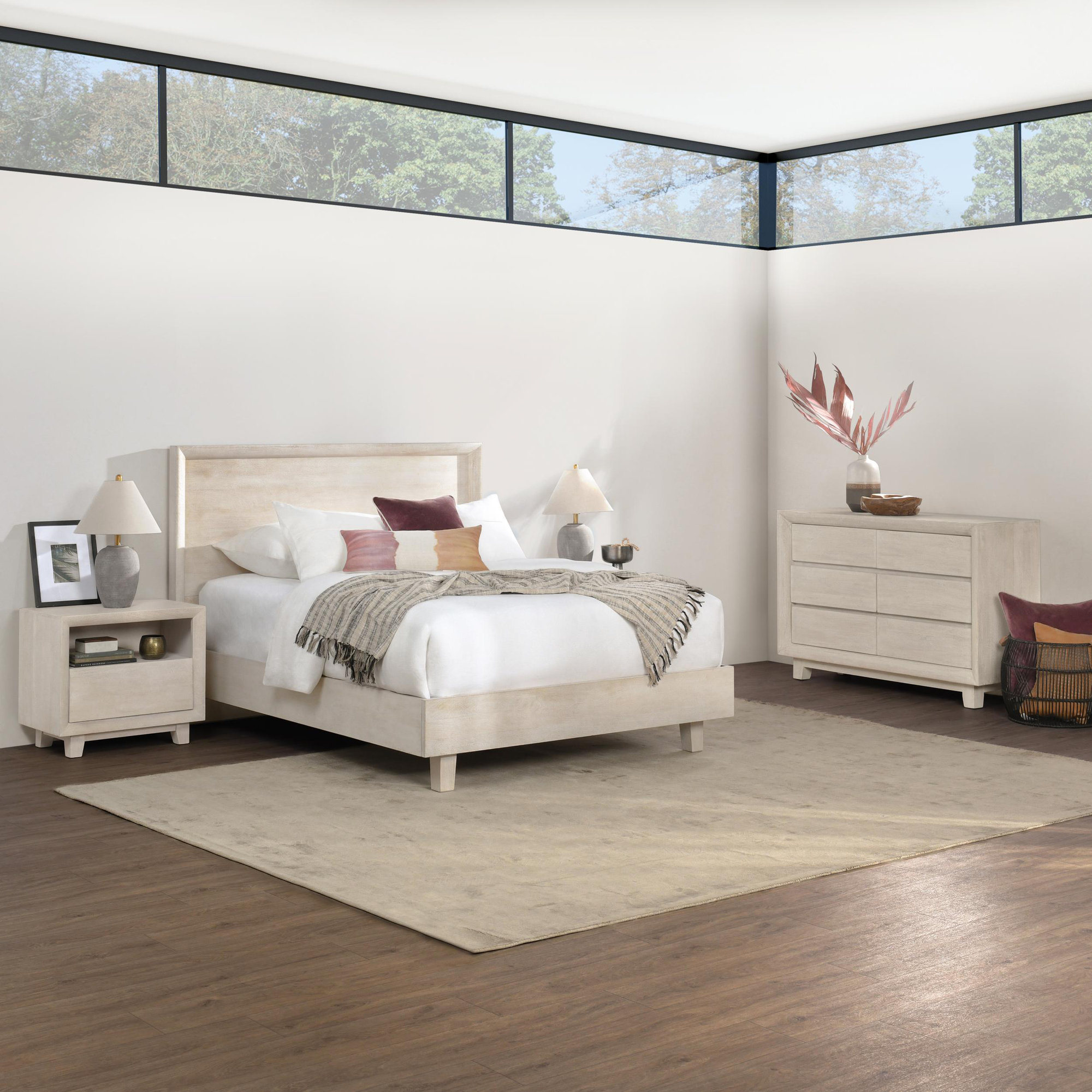 Longfellow 4 Piece Bedroom Set, California King