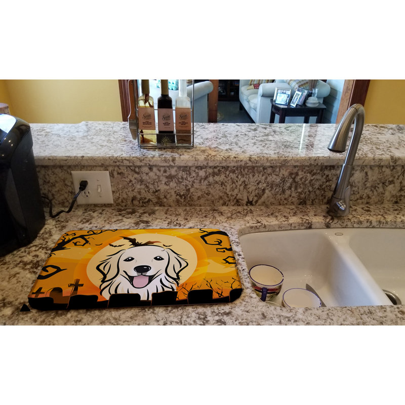 Tapis de séchage halloween retriever