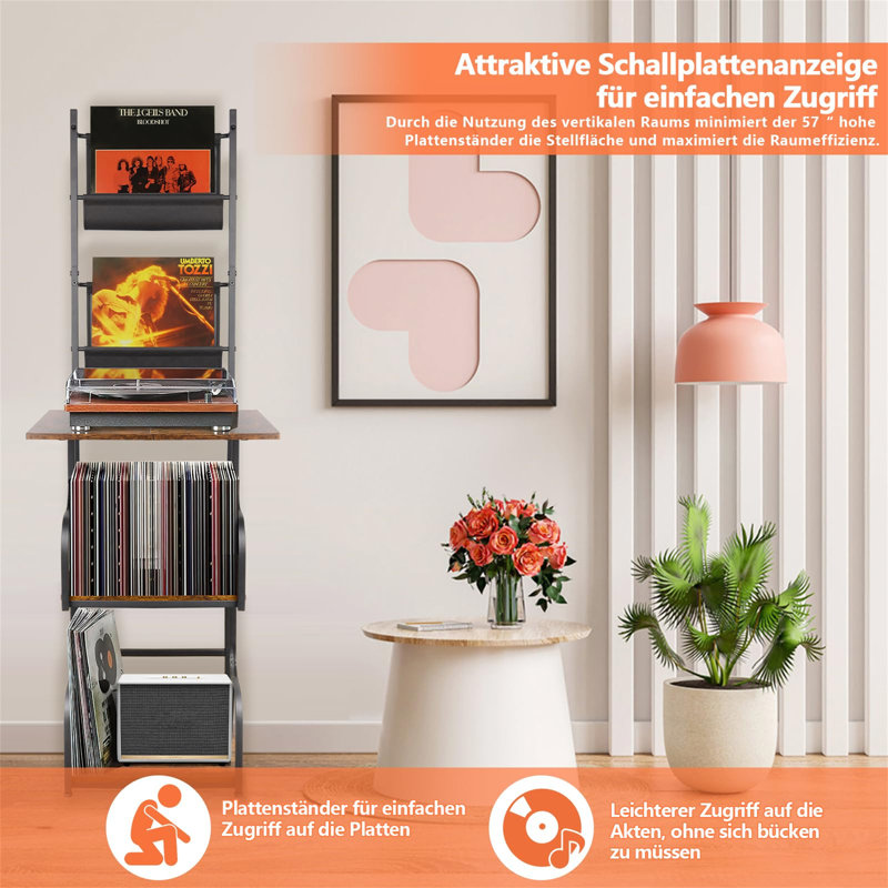 Boterf 144cm H Media Shelves