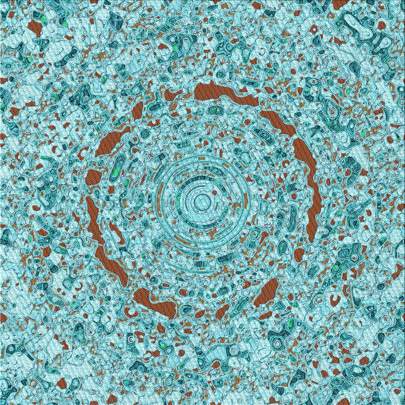 Abstract Indoor Rug, Square 7'