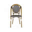 Chaise de bistro française en aluminium 2 pièces PE Ratten-993580960