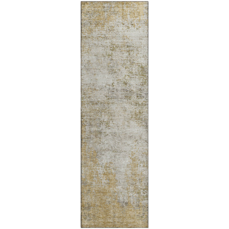 Premium Machine Washable Prisco Wheat Rug, Runner 2'3" x 7'6"