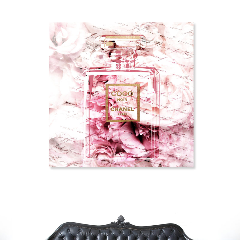 Parfum romantique français - Impression sur toile, 30" H x 30" W, Toile enveloppée