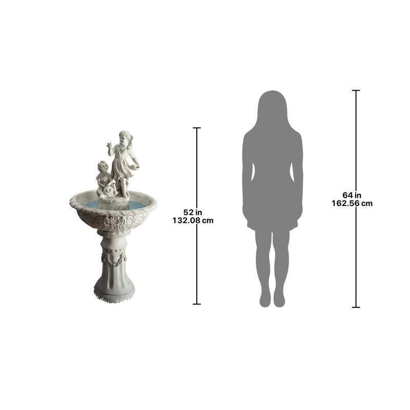 Fontaine sculpturale en résine pour enfants